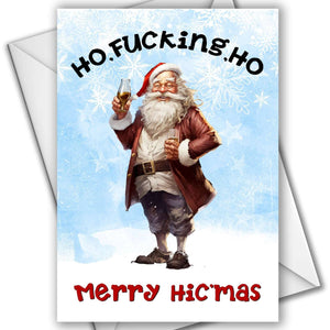 Ho Fucking Ho - Merry Hic'mas - Christmas Card Card Level Thirty3 