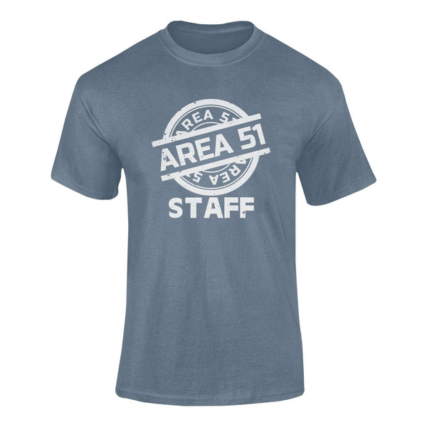 Area 51 Staff - T-Shirt T- Shirt Level Thirty 3 S Indigo Blue 