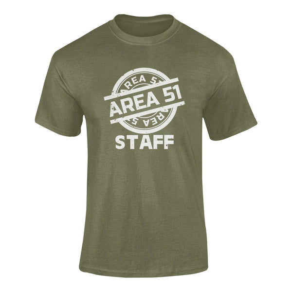 Area 51 Staff - T-Shirt T- Shirt Level Thirty 3 S Khaki 