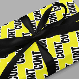 Cunt Gift Wrap - Yellow/Black Level Thirty3 