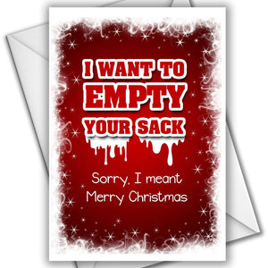 I Want To Empty Your Sack - Christmas Card Card Level Thirty3 