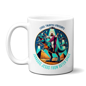 Jurassic Jesus From Outer Space - Mug Mug Level Thirty3 White 