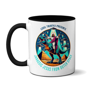 Jurassic Jesus From Outer Space - Mug Mug Level Thirty3 Black 