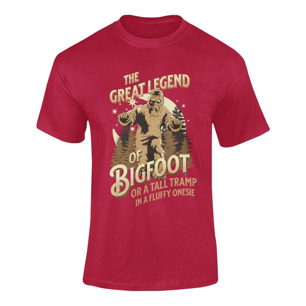 Legend Of Bigfoot...Or... - T-Shirt T- Shirt Level Thirty 3 S Cardinal Red 