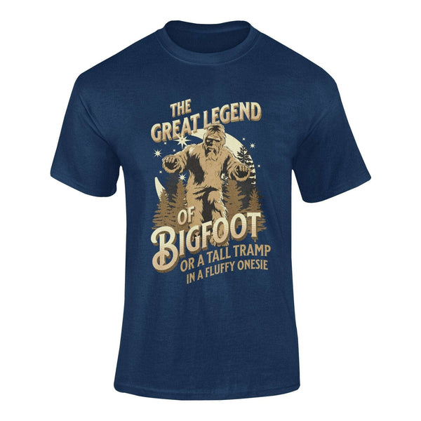 Legend Of Bigfoot...Or... - T-Shirt T- Shirt Level Thirty 3 S Navy 