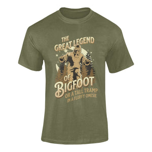 Legend Of Bigfoot...Or... - T-Shirt T- Shirt Level Thirty 3 S Khaki 