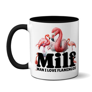 MILF - Man I love Flamingos - Mug Mug Level Thirty3 Black 