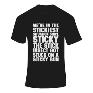 Sticky The Stick Insect - T-Shirt T- Shirt Level Thirty 3 S Black 