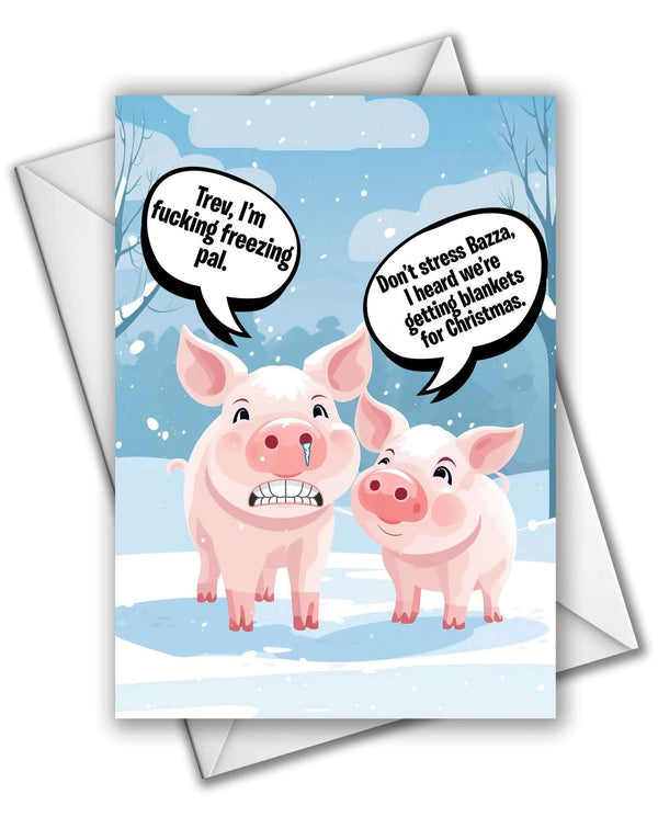 Pigs In Blankets - Christmas Card Card Level Thirty3 