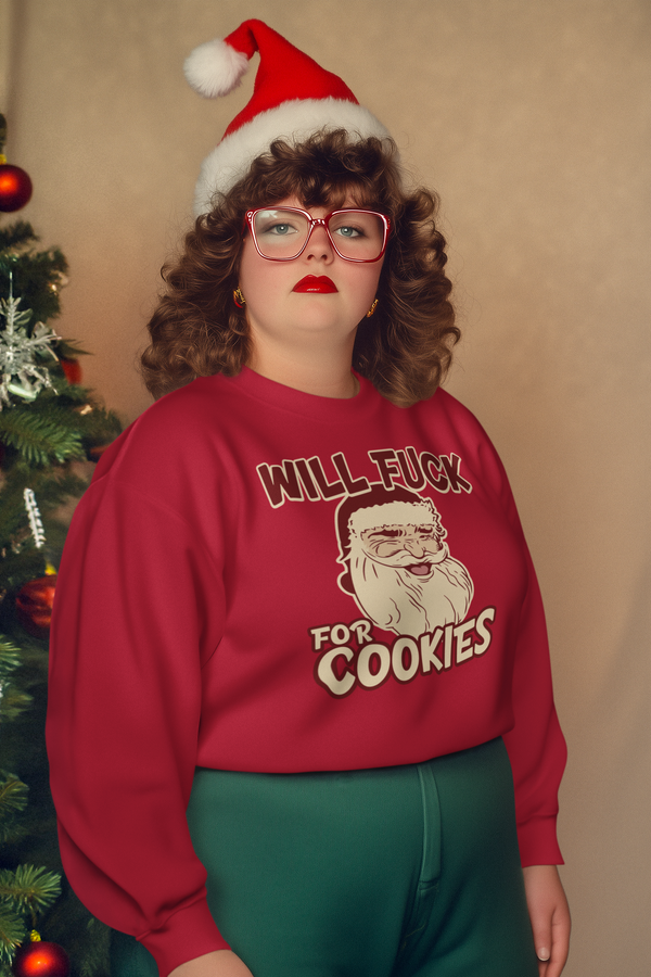 Will Fuck For Cookies Christmas Sweater