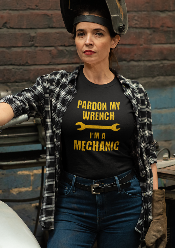 Pardon My Wrench I'm A Mechanic  -  T-Shirt