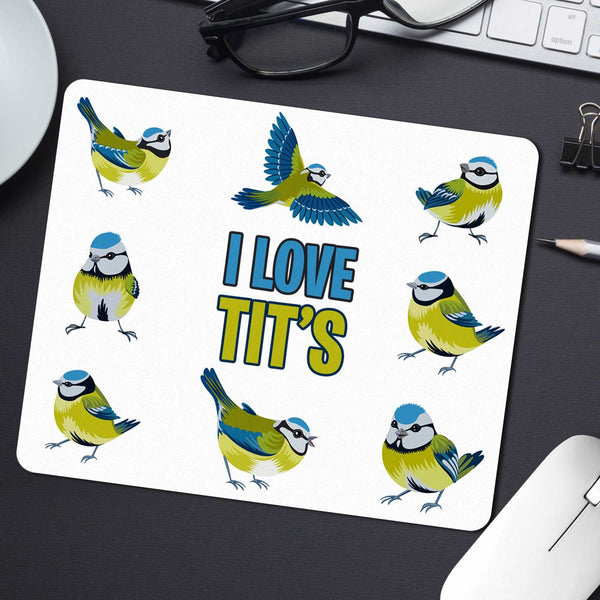 I Love Tit's - Mouse Mat Mouse Mat Level Thirty3 