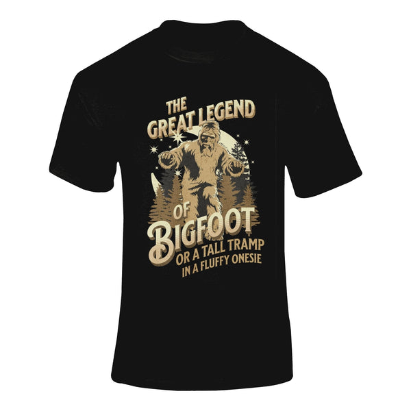 Legend Of Bigfoot...Or... - T-Shirt T- Shirt Level Thirty 3 S Black 