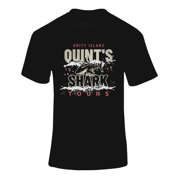 Quint's Shark Tours 1975 - T-Shirt T- Shirt Level Thirty 3 S Black 