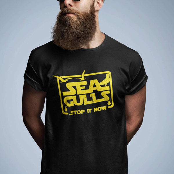 Sea Gulls Stop It Now - T-Shirt T- Shirt Level Thirty 3 